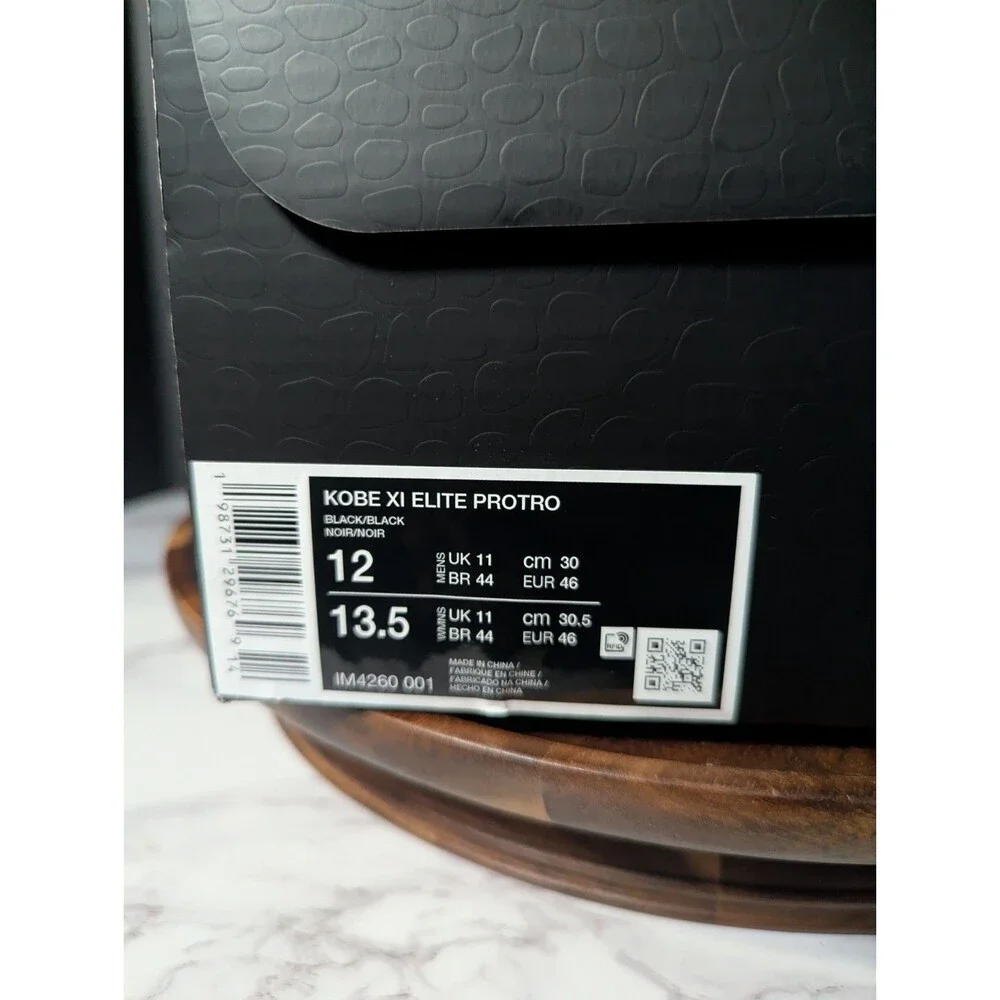 Nike Kobe 11 Elite Low Protro Fade To Black IM4260-001 Men's Size 12 Shoes